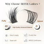 Natural Fluffy DIY Lash Clusters