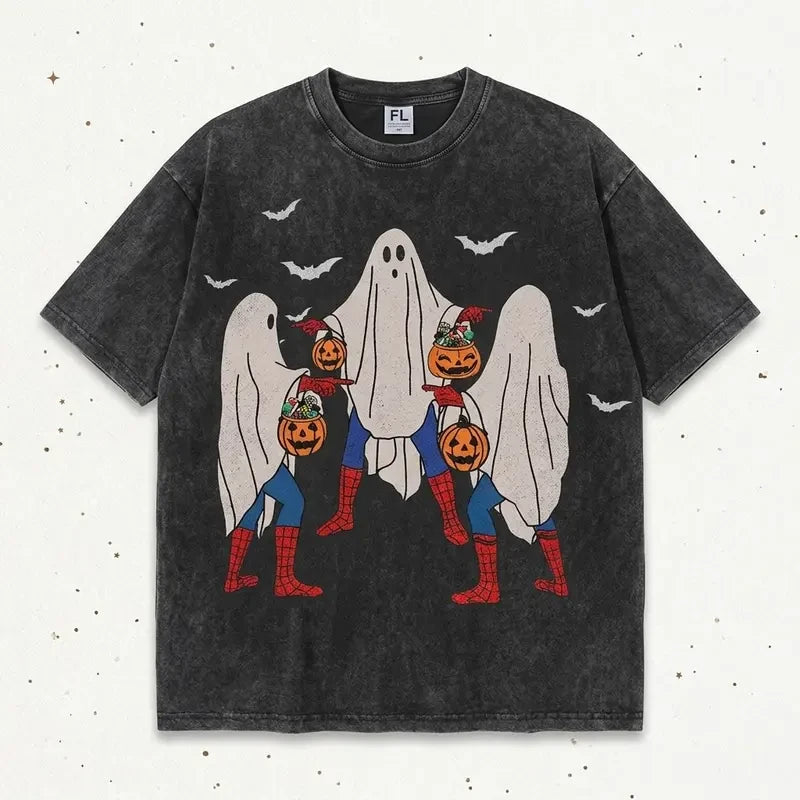 Vintage Washed Grunge Halloween T-Shirt