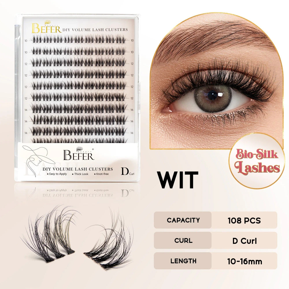 Natural Fluffy DIY Lash Clusters