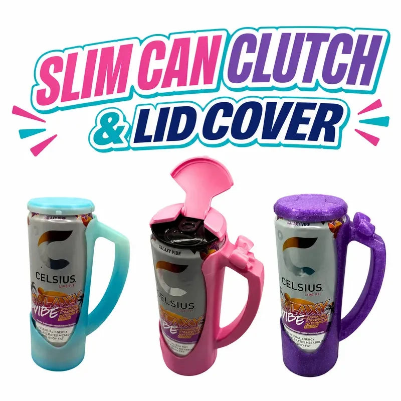 Slim Can Clutch and Lid Cover Set
