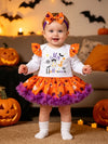 Ghost Print Infant Halloween Outfit