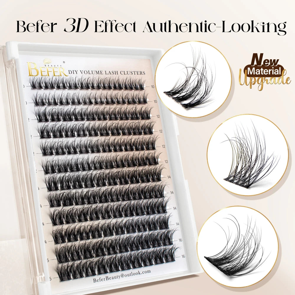 Natural Fluffy DIY Lash Clusters