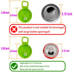 DIPESI Soda Can Cap Set with Straws