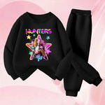 Cartoon Printed Kids Sweatshirt Set