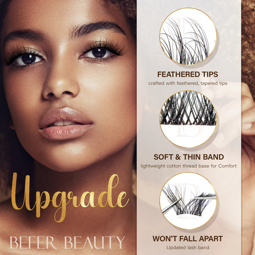 Natural Fluffy DIY Lash Clusters