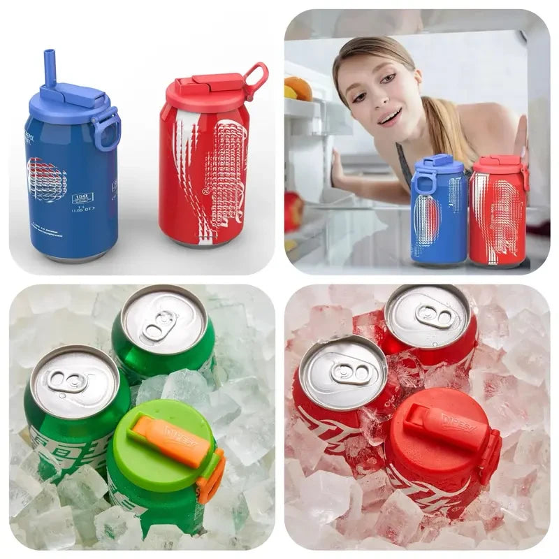 DIPESI Soda Can Cap Set with Straws