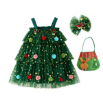 Sequin Layered Tutu Christmas Dress
