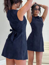 Minimalist Sleeveless A-Line Mini Dress