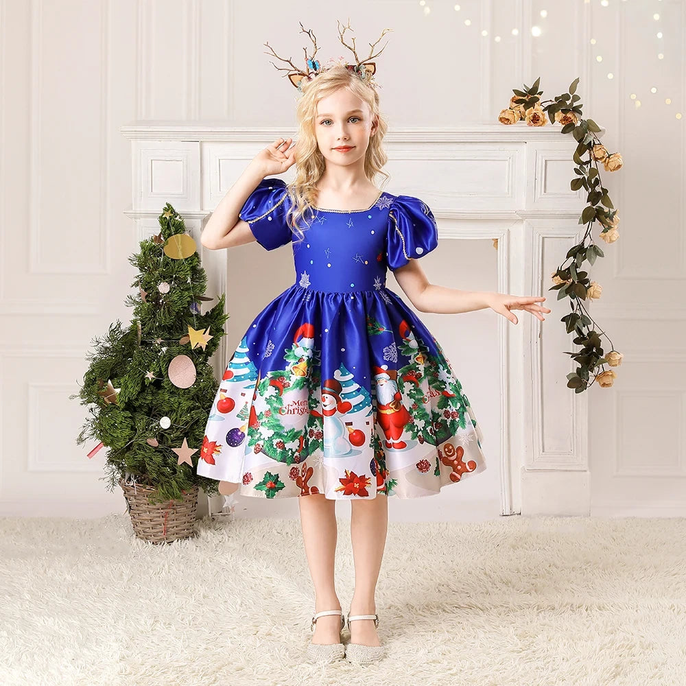 Snowflake Christmas Party Dress