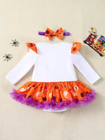 Ghost Print Infant Halloween Outfit