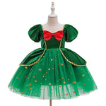 Bow Accent Holiday Princess Dress