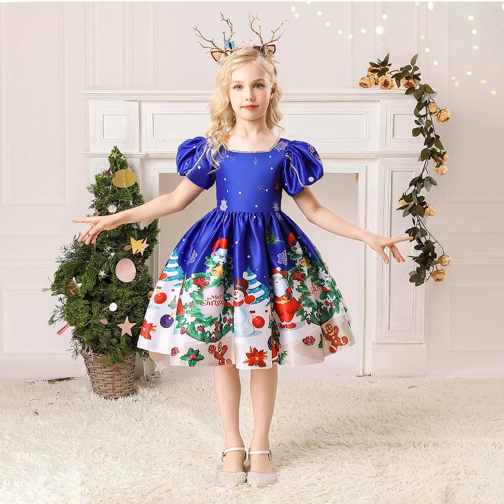 Snowflake Christmas Party Dress