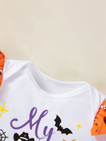 Ghost Print Infant Halloween Outfit