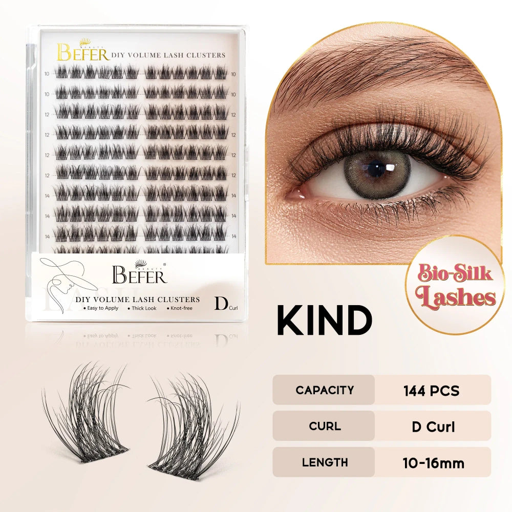 Natural Fluffy DIY Lash Clusters