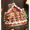 Acrylic Gingerbread House Christmas Ornament