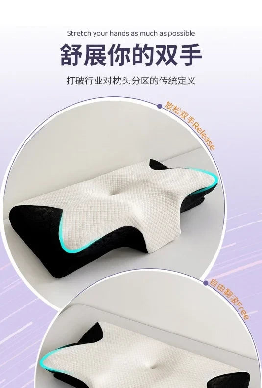 Ergonomic Memory Foam Cervical Pillow