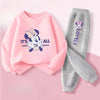 Children Knit Sweatshirt Pants Set