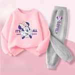 Children Knit Sweatshirt Pants Set
