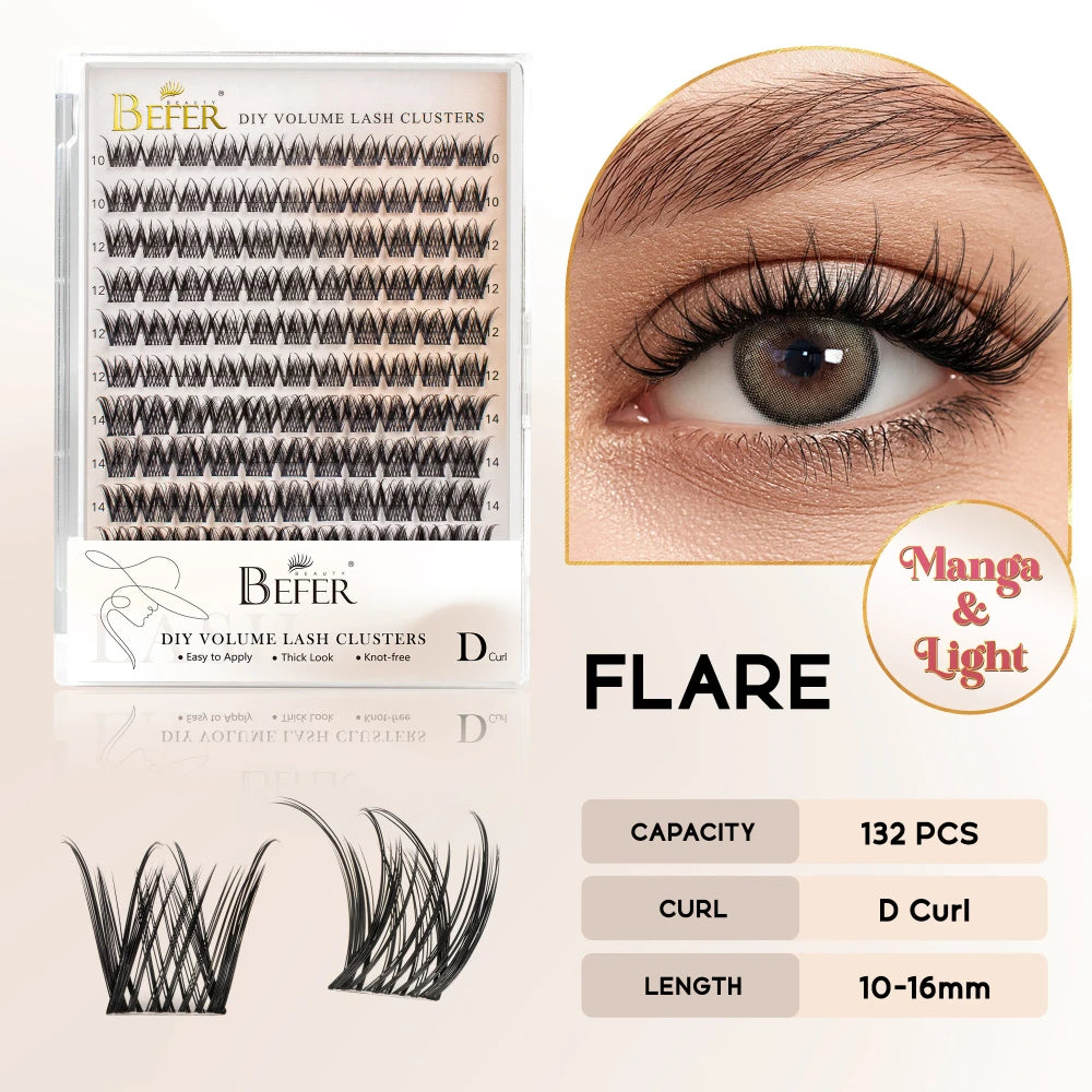 Natural Fluffy DIY Lash Clusters