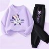 Children Knit Sweatshirt Pants Set
