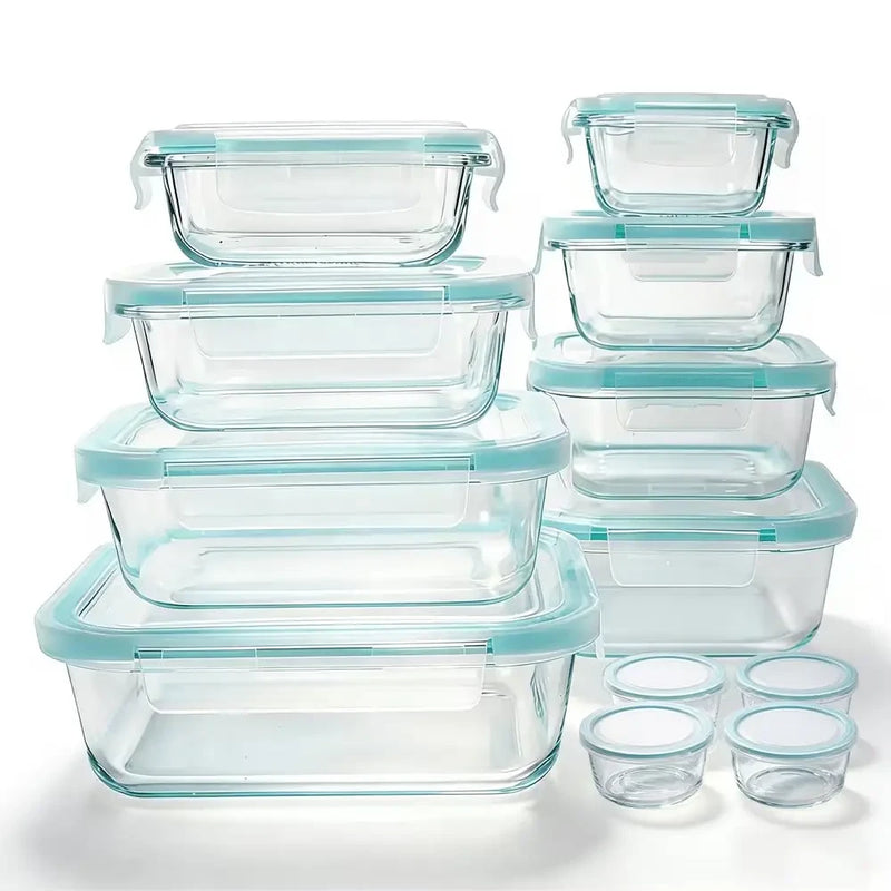 Glass Food Storage Container Set