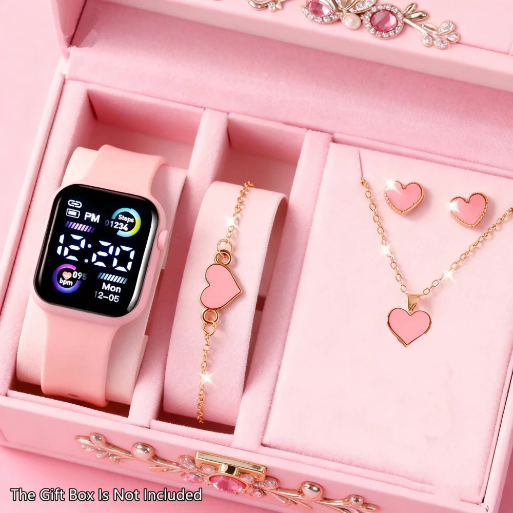 Teen Fashion Electronic Watch and Accessory Set