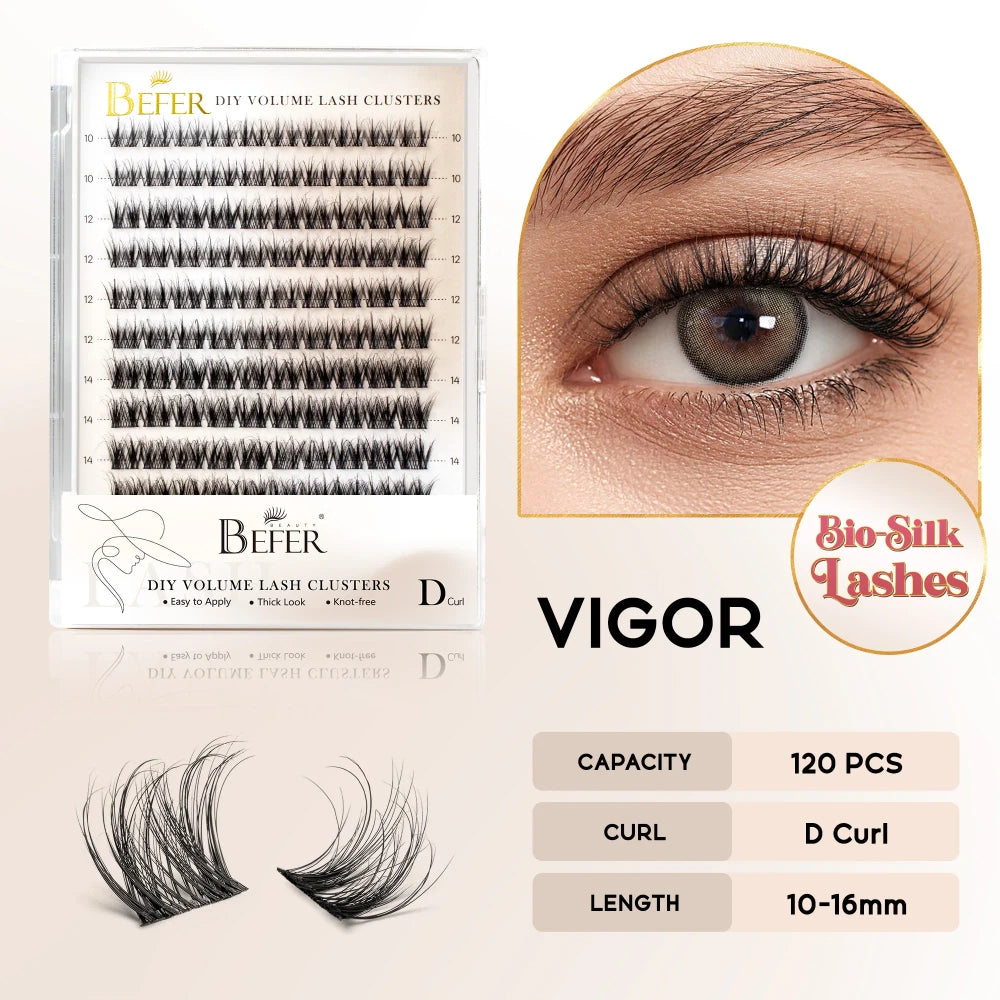 Natural Fluffy DIY Lash Clusters