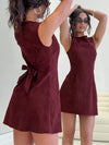 Minimalist Sleeveless A-Line Mini Dress