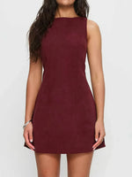 Minimalist Sleeveless A-Line Mini Dress