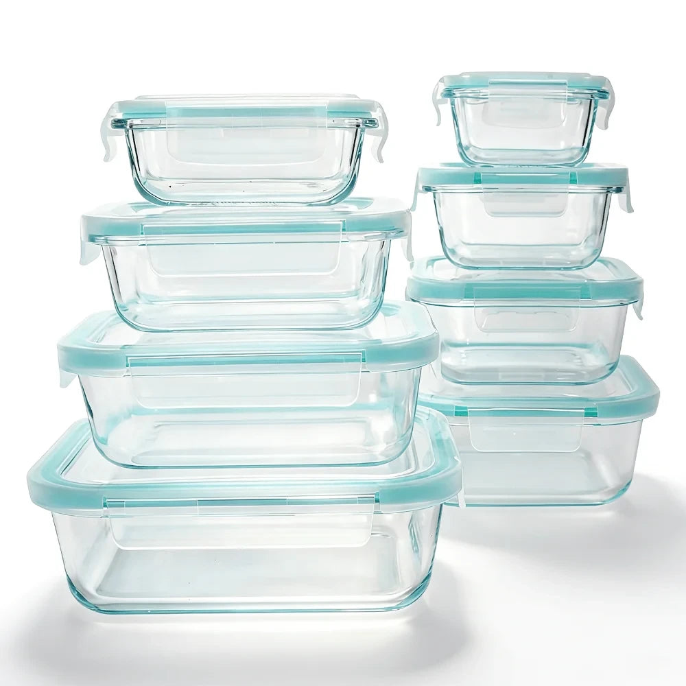 Glass Food Storage Container Set