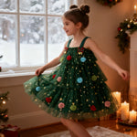 Sequin Layered Tutu Christmas Dress