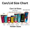 Slim Can Clutch and Lid Cover Set