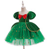 Bow Accent Holiday Princess Dress