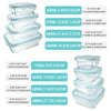 Glass Food Storage Container Set