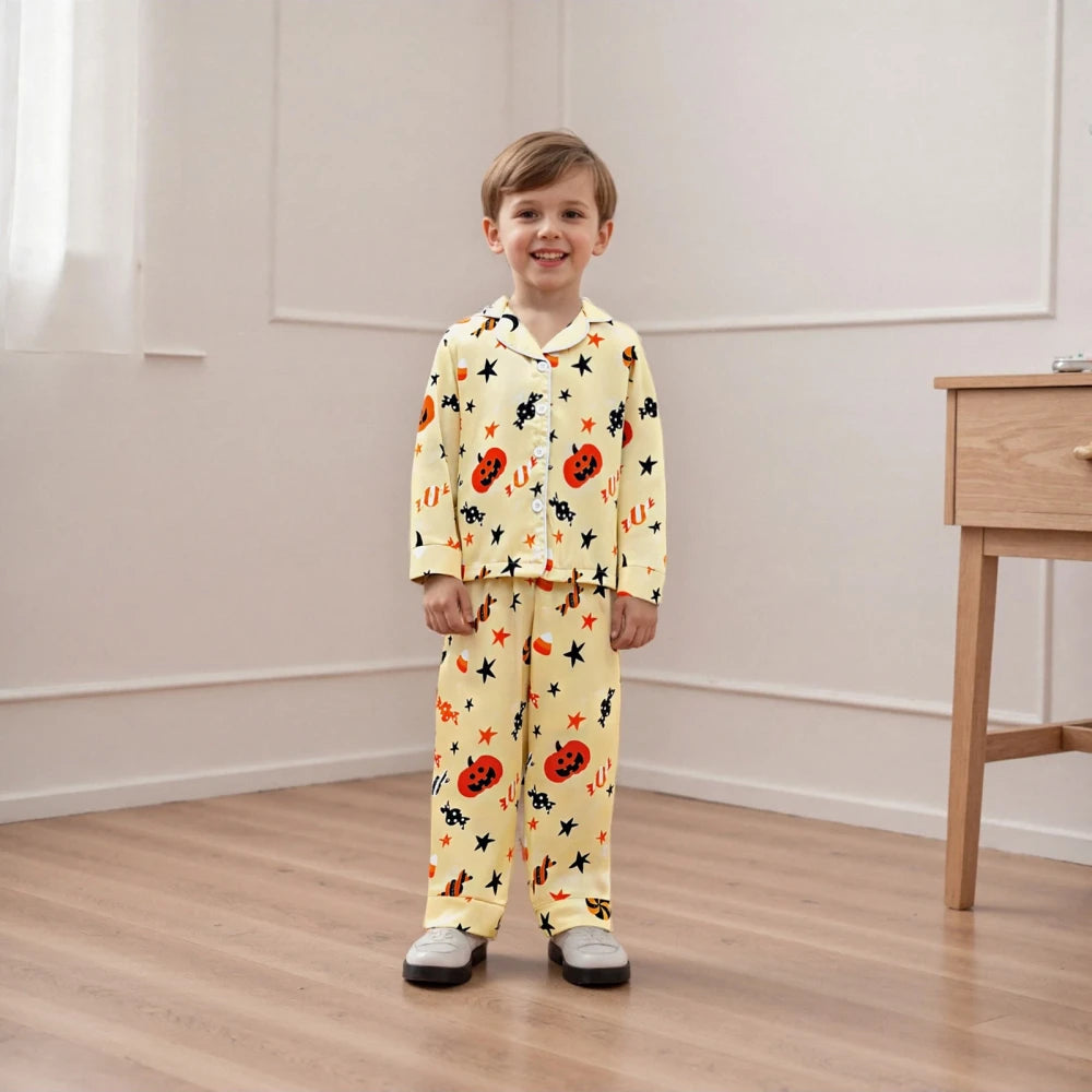 Kids Halloween Satin Pajamas