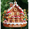 Acrylic Gingerbread House Christmas Ornament