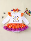 Ghost Print Infant Halloween Outfit